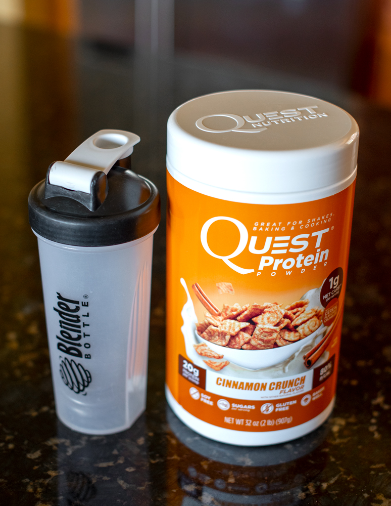 Quest Protein Powder and Shaker Bottle