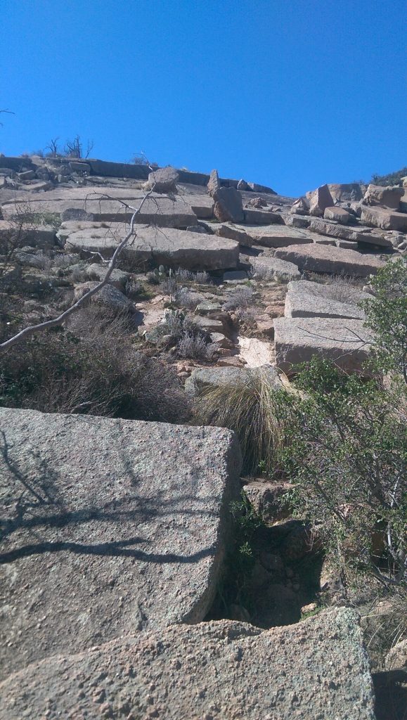 Enchanted Rock in Fredericksburg, Texas.