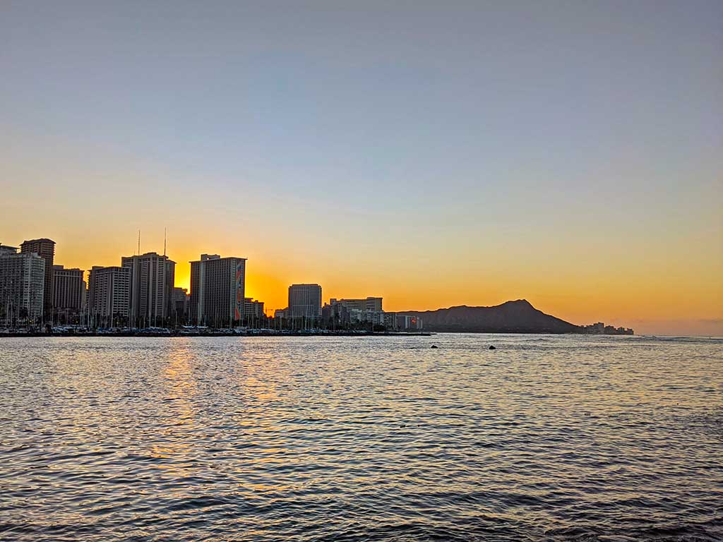 Sunrise at Magic Lagoon Oahu