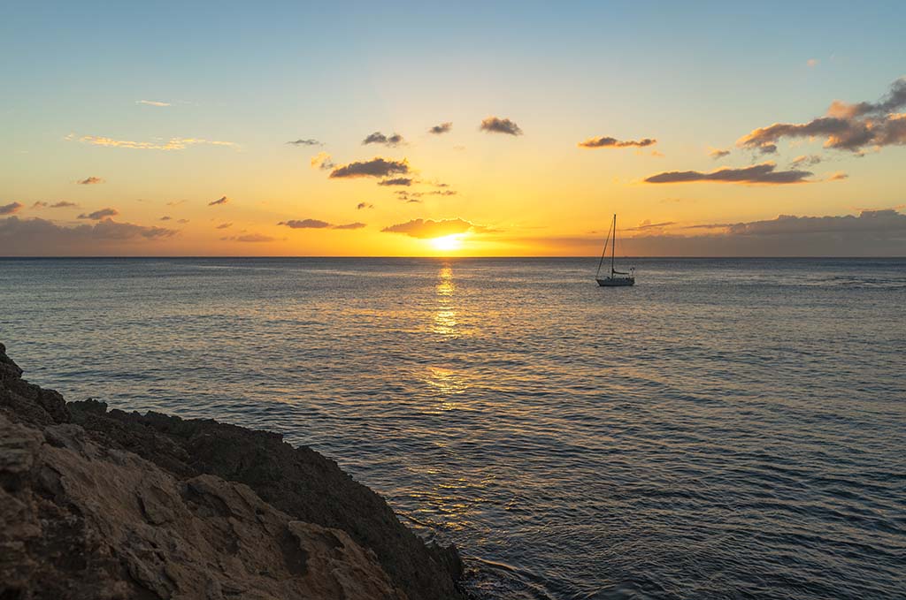 Sunset at Electric Beach Oahu