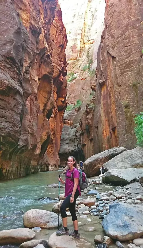 Hiking the Narrows in Zion National Park