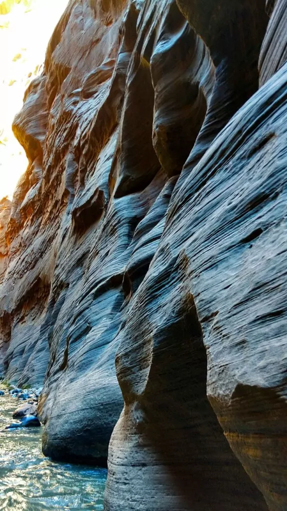 Canyon wall of The Narrows in Zion